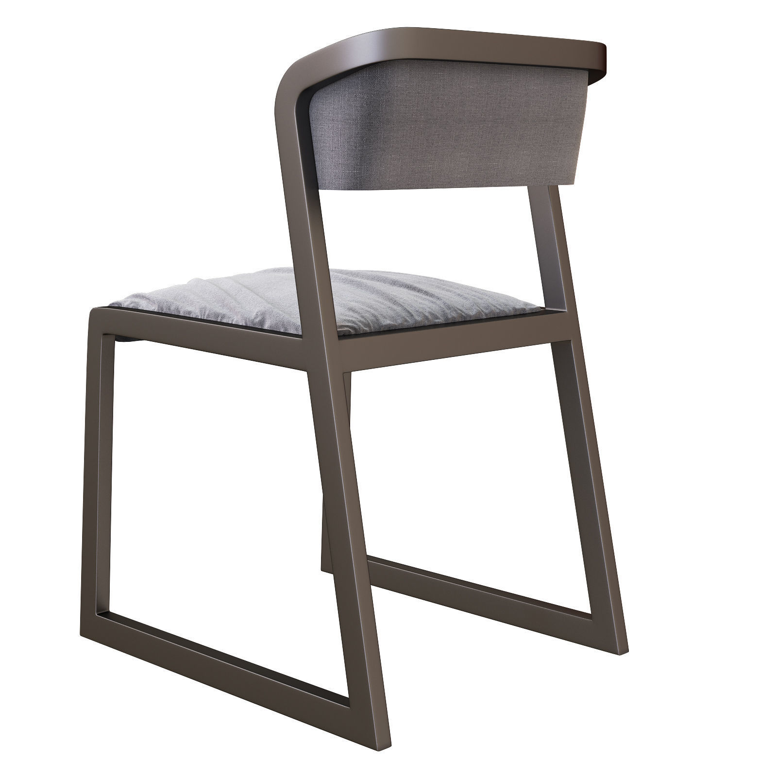 Camerich Ming Dining Chair 3d model Low-poly 3D model_1