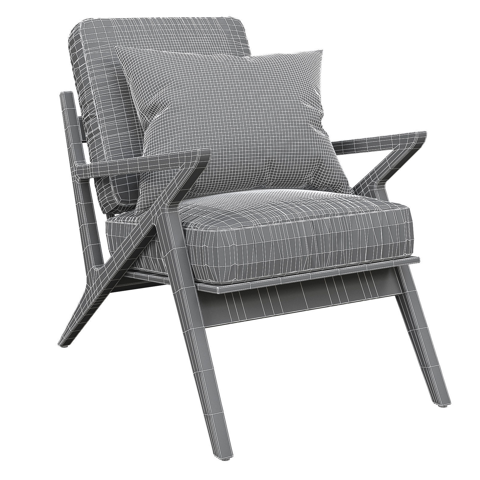 Joybird Soto Chair 3 options 3d model Low-poly 3D model_2