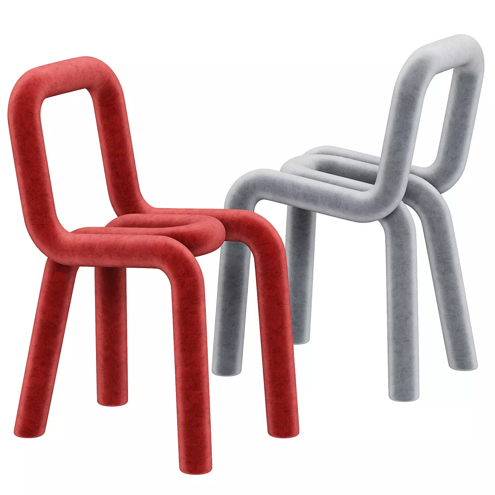 Bold Chair by Moustache 3d model Low-poly 3D model_0