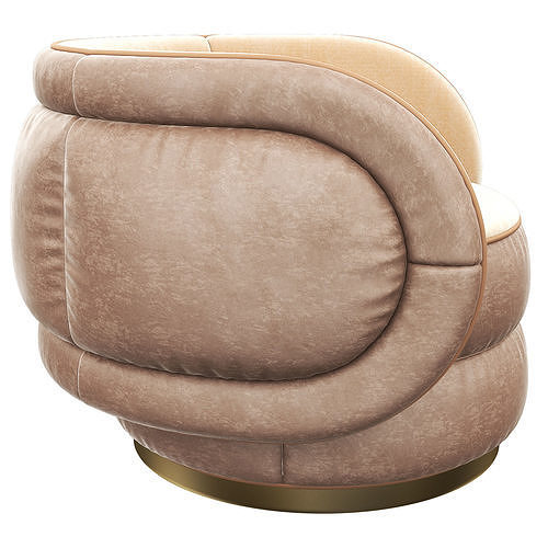 Dyor smania armchair 3d model Low-poly 3D model 2