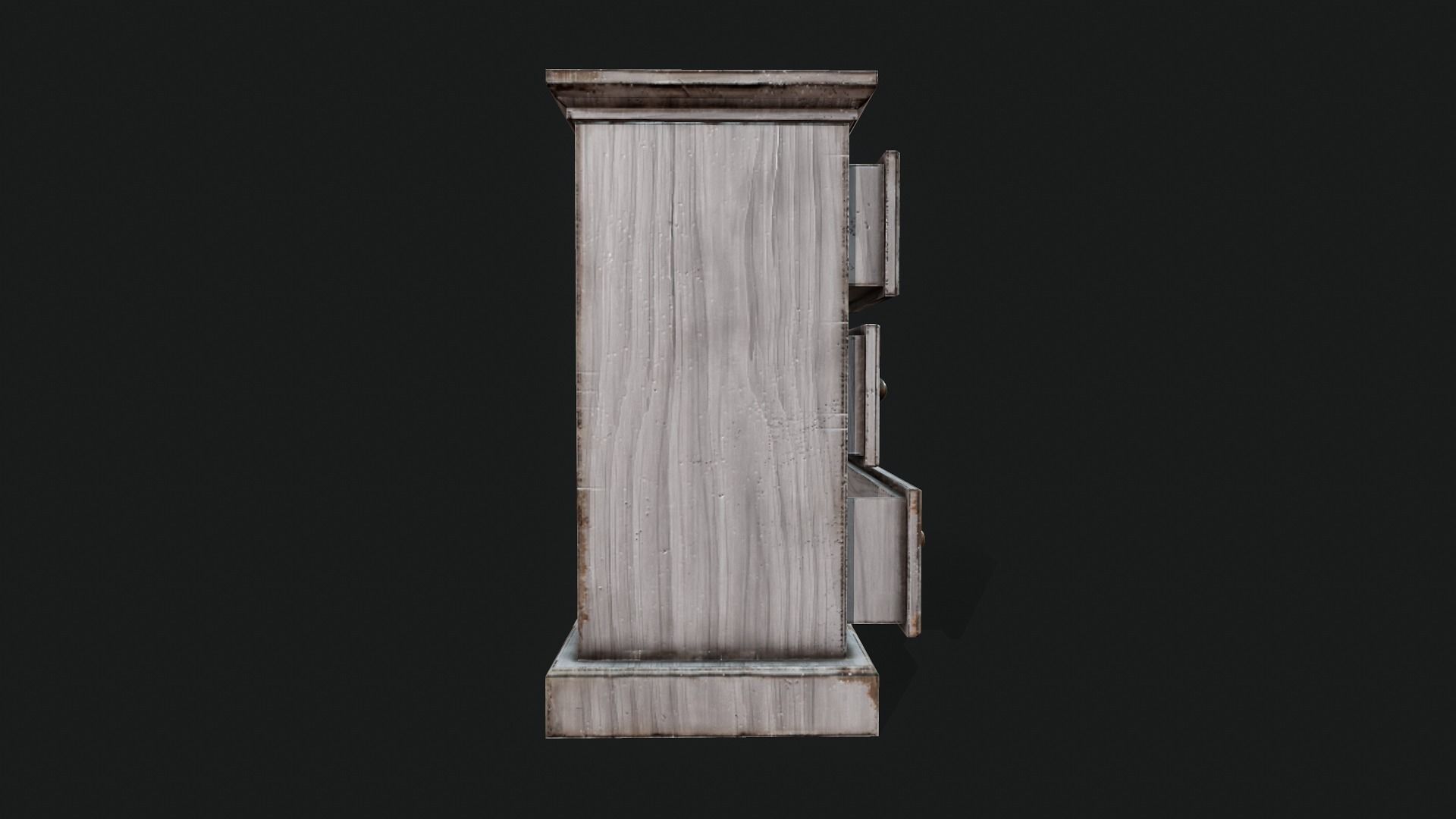 Nightstand Drawer - Tutorial Included Low-poly 3D model_4