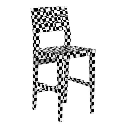 RH Vero Leather Stool 3d model Low-poly 3D model 3