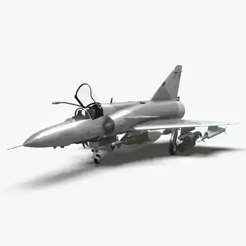 Atlas Cheetah C South African Airforce Low-poly 3D model