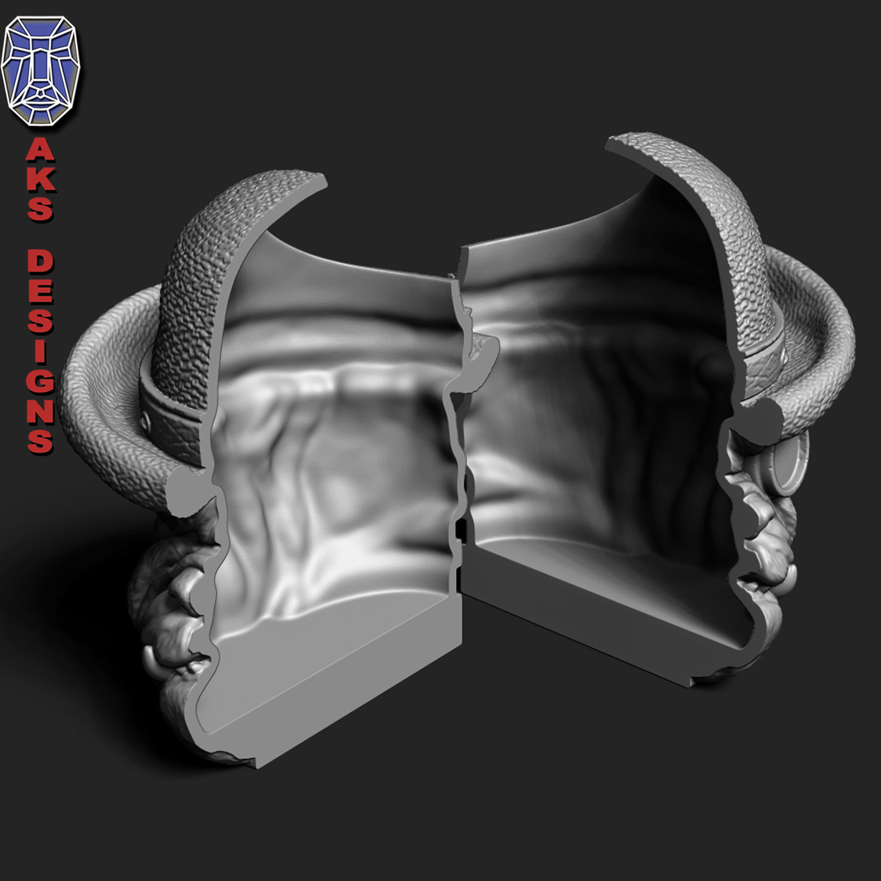 bulldog Gentlemen version 1 Penstand cum flowerpot 3D print model_7