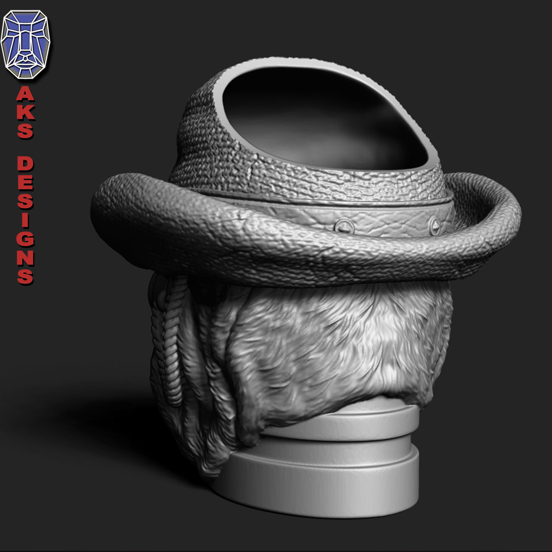 bulldog Gentlemen version 1 Penstand cum flowerpot 3D print model_3