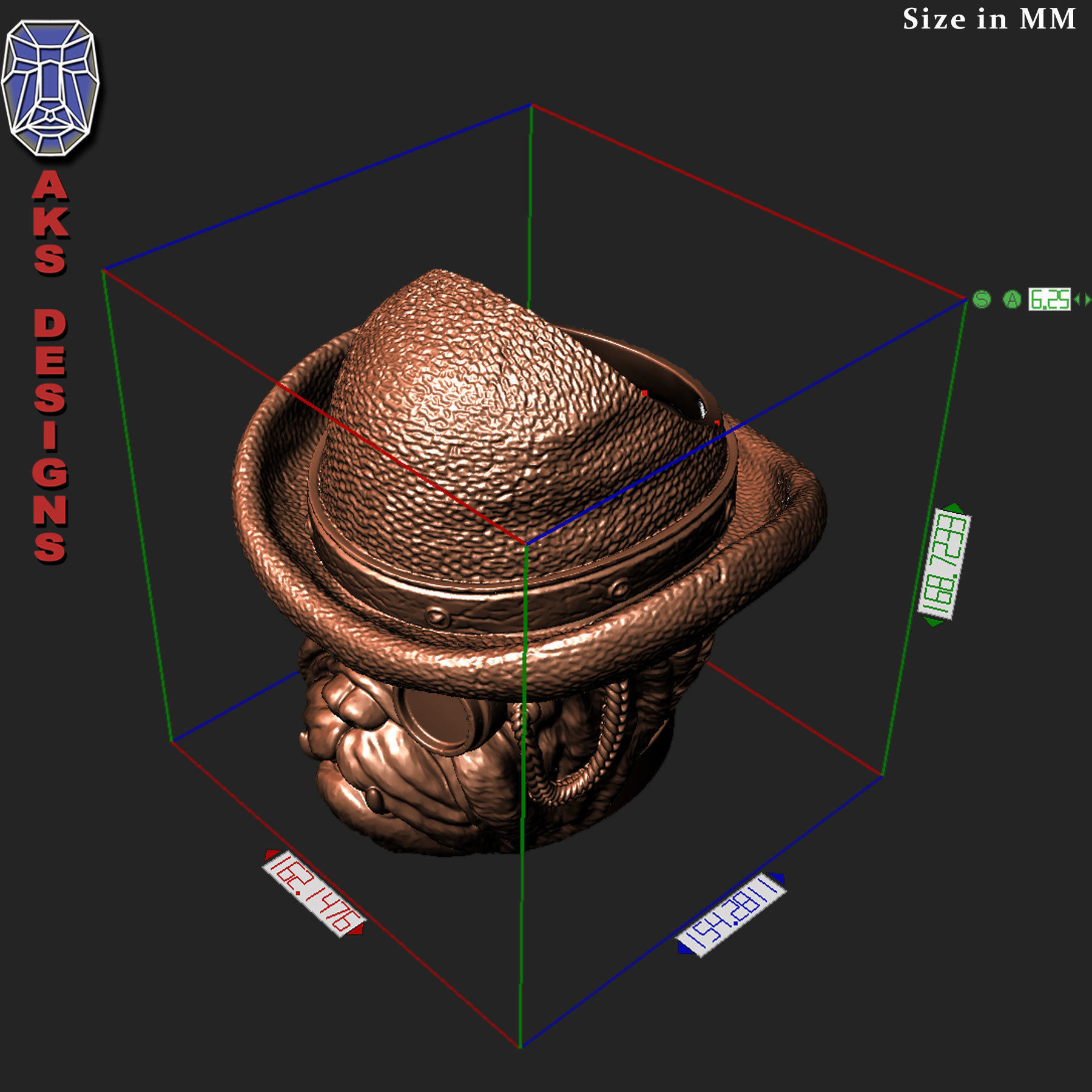 bulldog Gentlemen version 1 Penstand cum flowerpot 3D print model_13