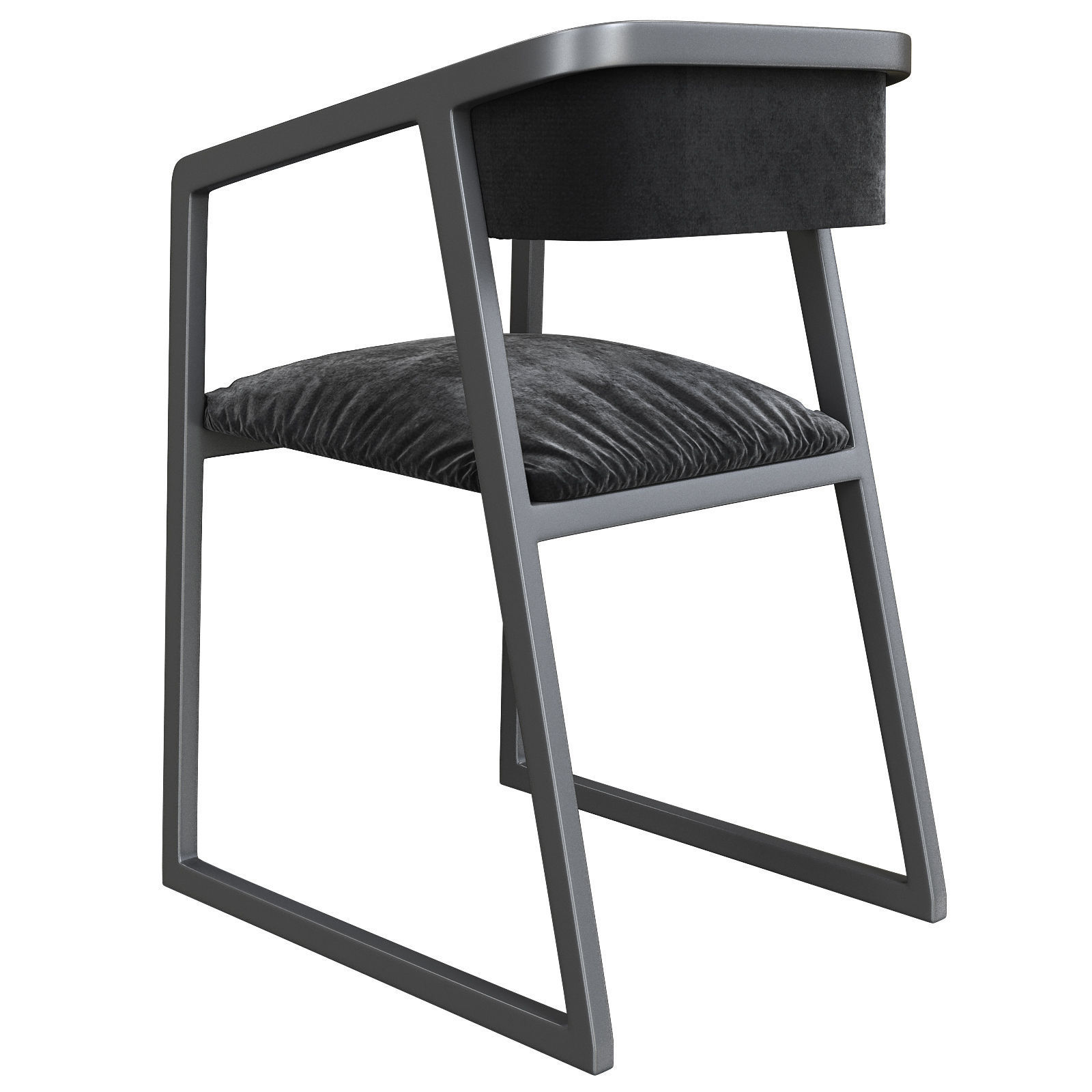 Camerich Ming Dining Chair 3d model Low-poly 3D model_1