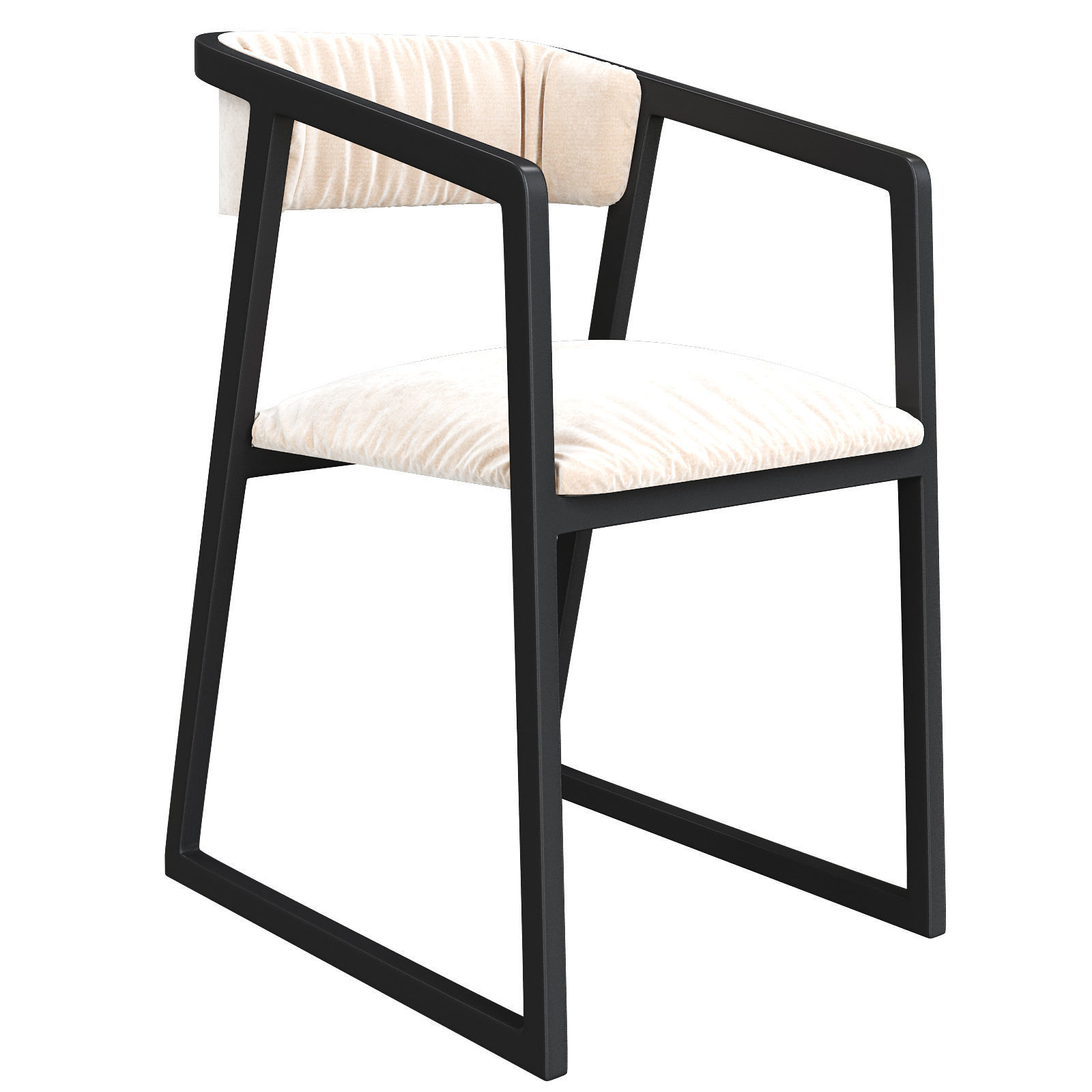 Camerich Ming Dining Chair 3d model Low-poly 3D model_2