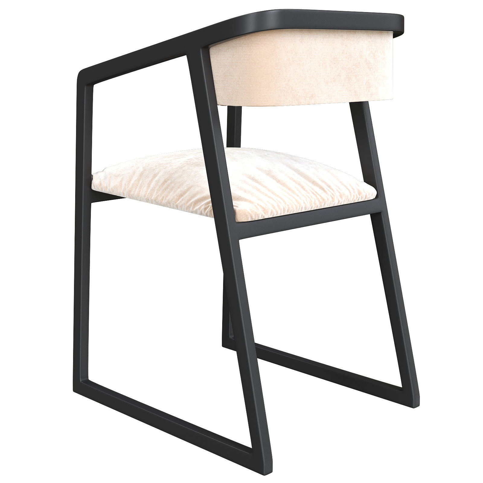 Camerich Ming Dining Chair 3d model Low-poly 3D model_3