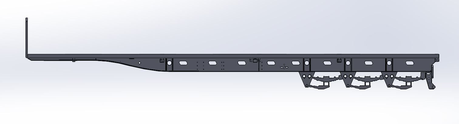 Tri-Axle Flatdeck 3D model_1