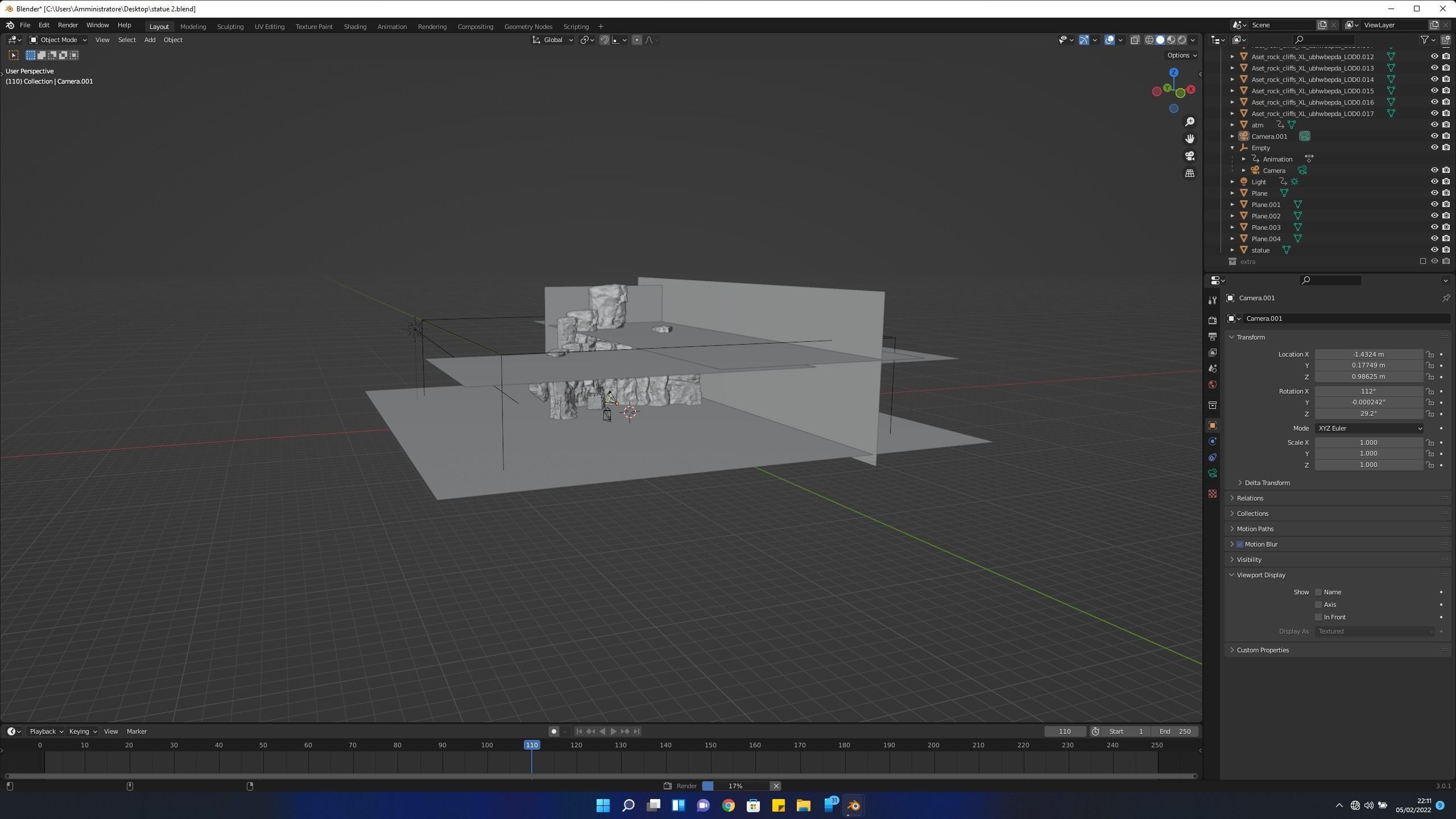 Statues in Canyon Cave 3D model_13
