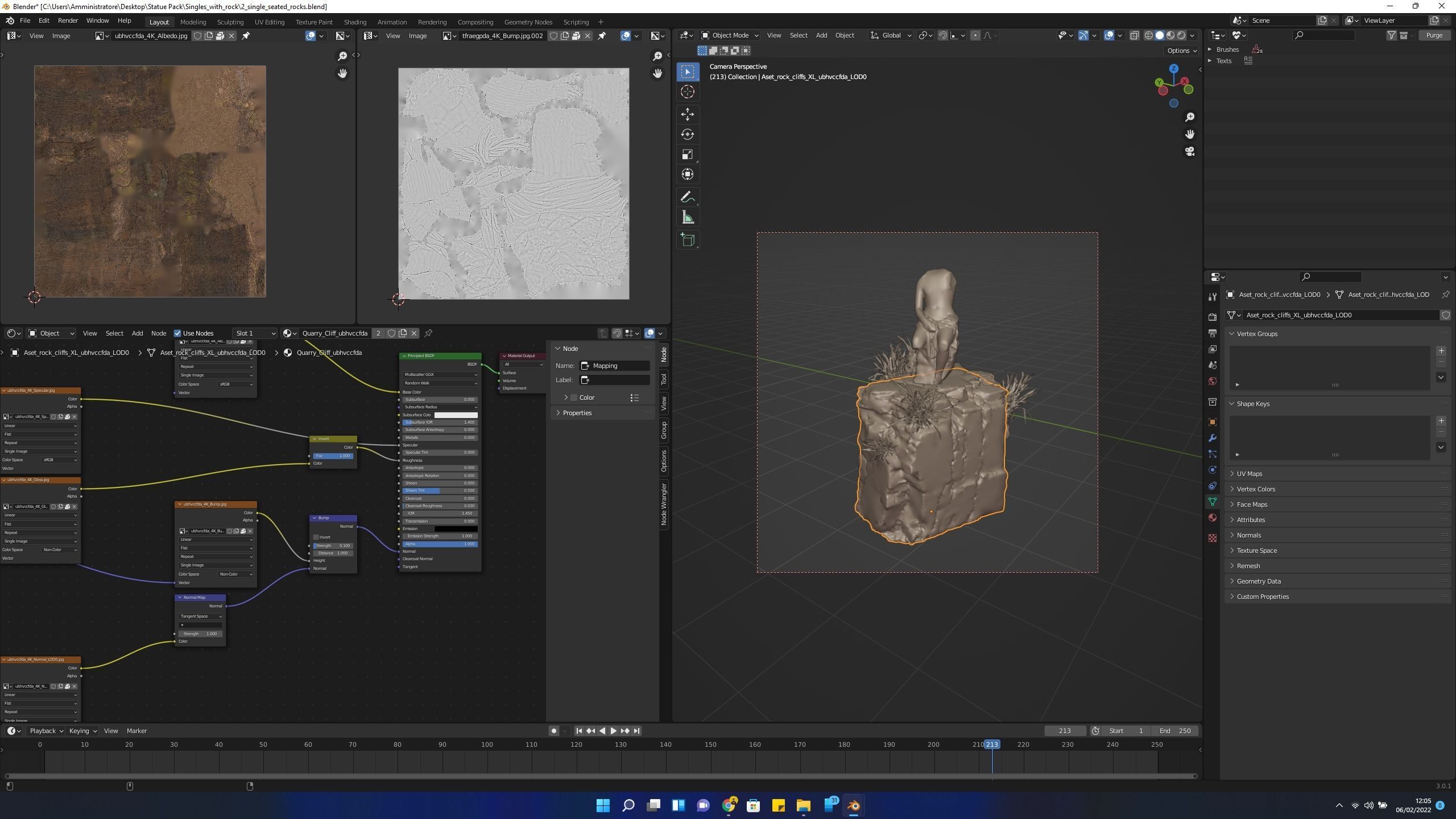Statues in Canyon Cave 3D model_14