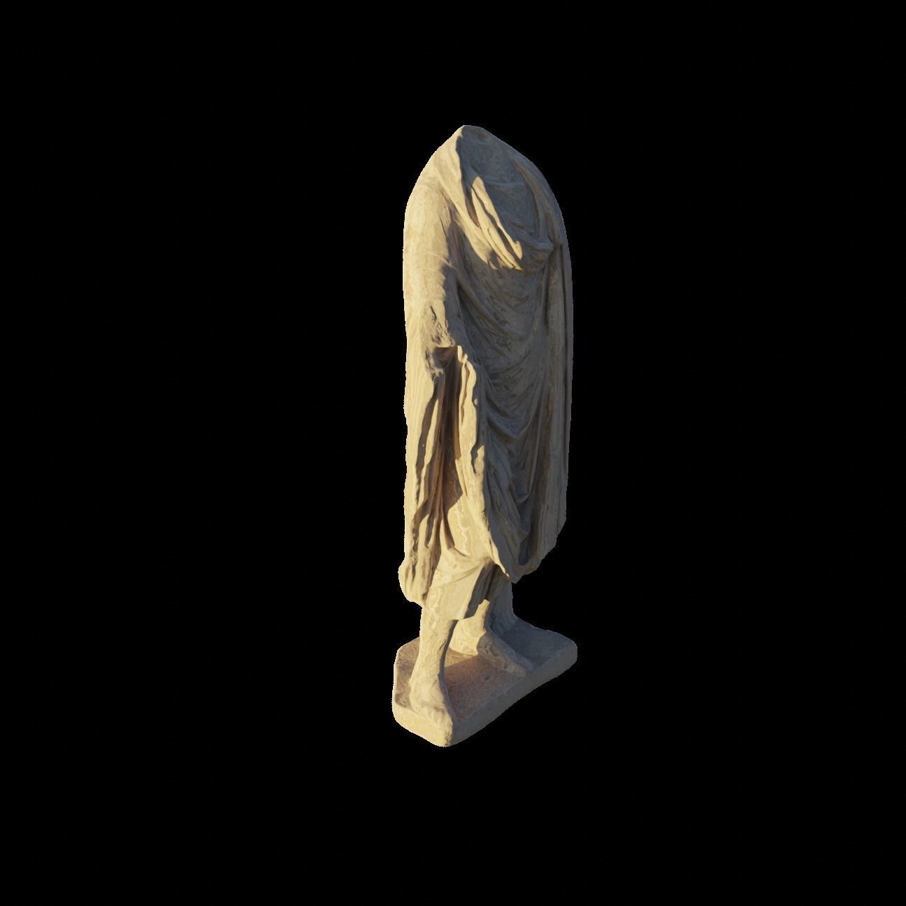 Statues in Canyon Cave 3D model_18