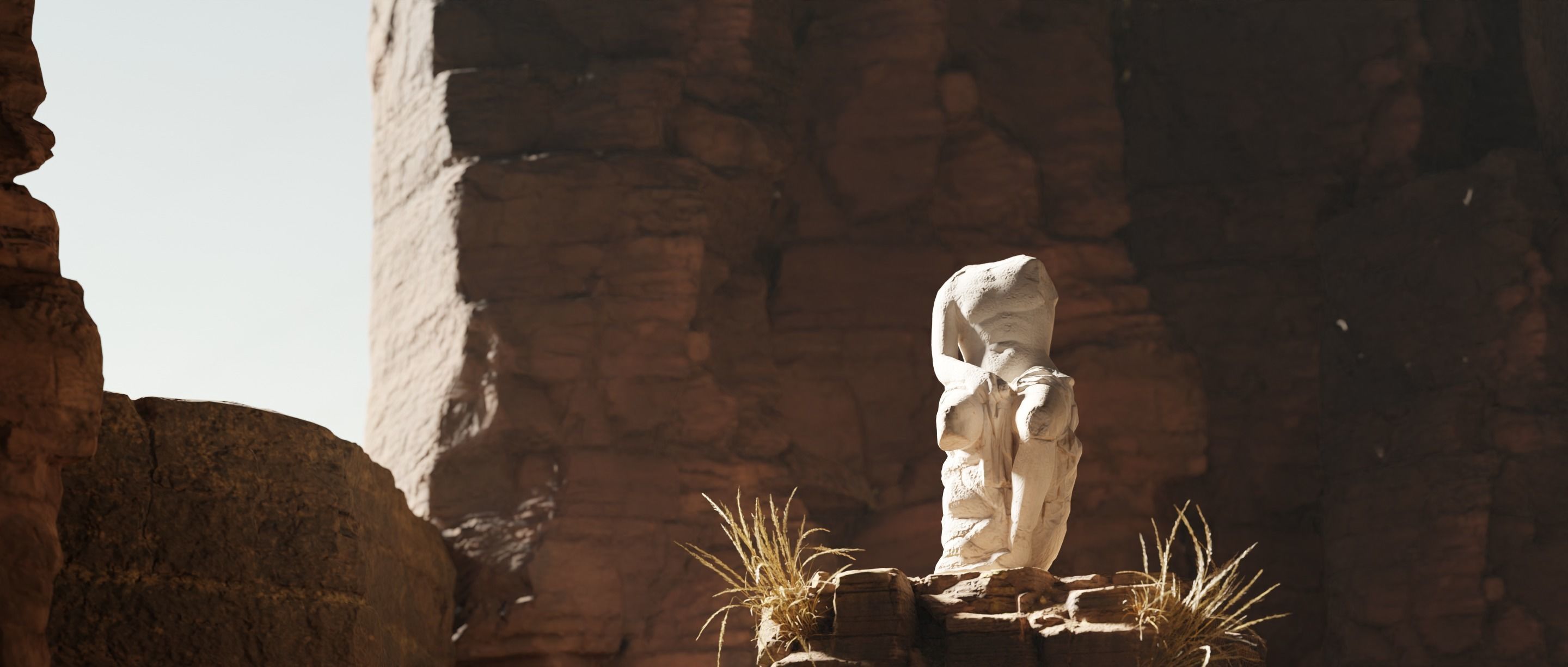 Statues in Canyon Cave 3D model_3