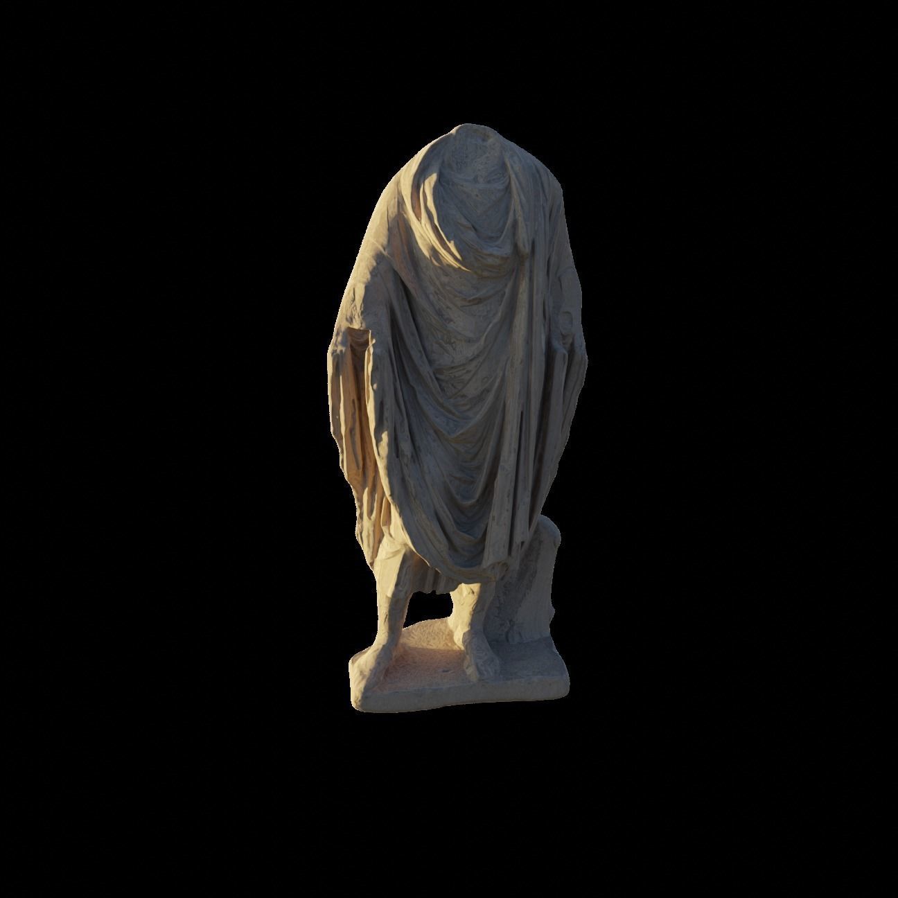 Statues in Canyon Cave 3D model_7