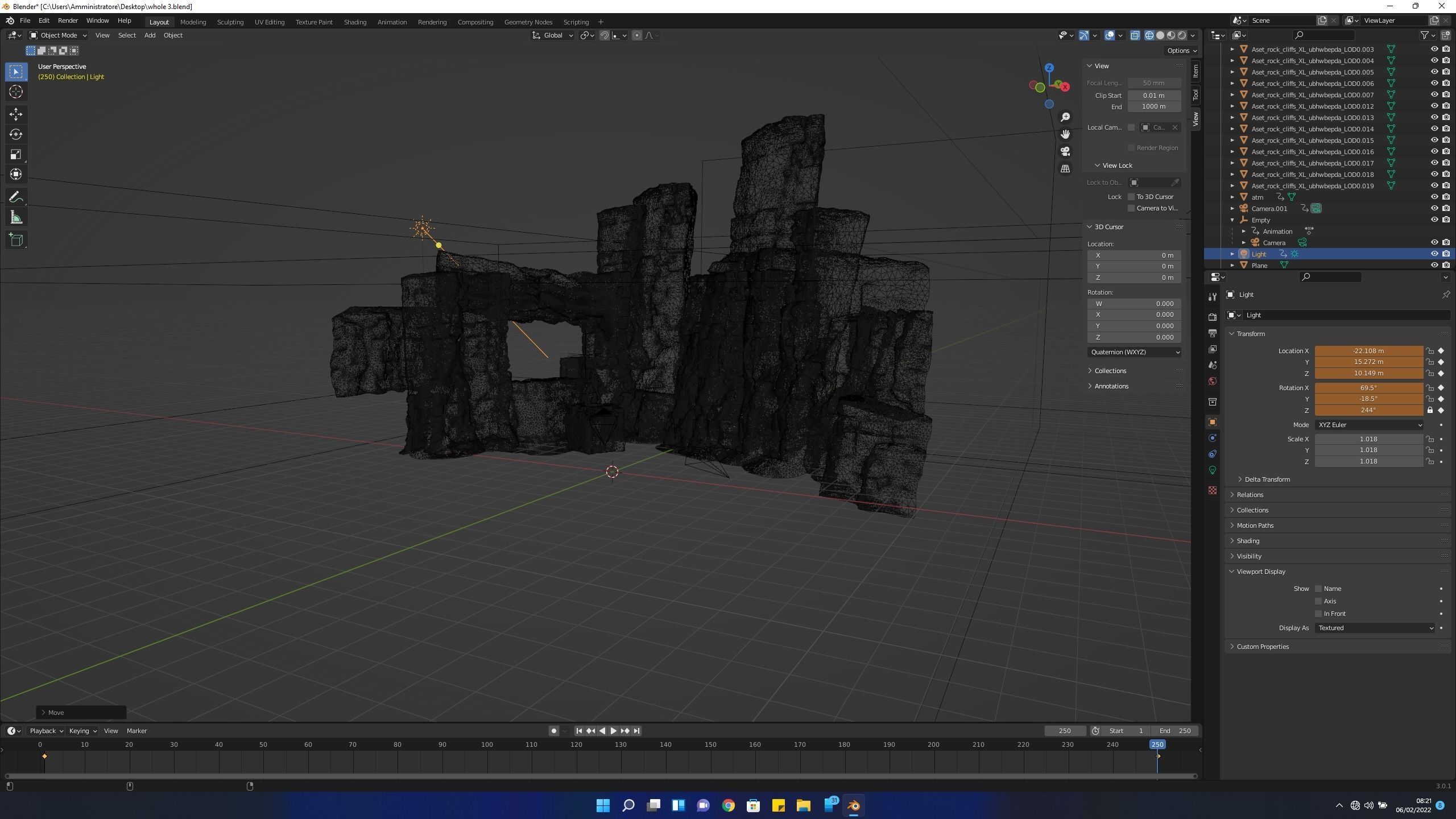 Statues in Canyon Cave 3D model_9