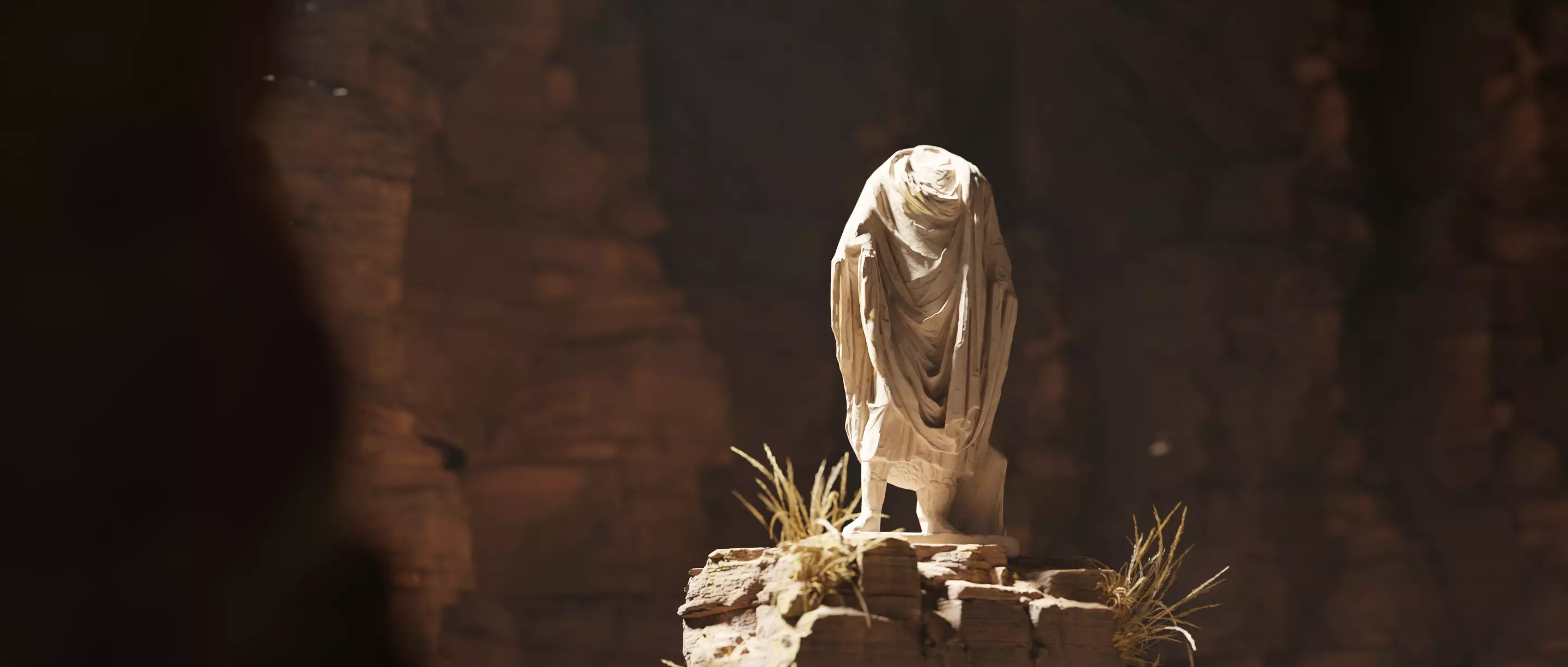Statues in Canyon Cave 3D model_0