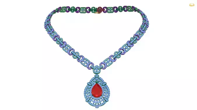 necklaces diamond necklace made of rubies and sapphires