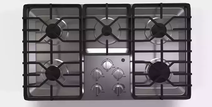 GE 36 inch Stainless Steel Built-In Gas Cooktop