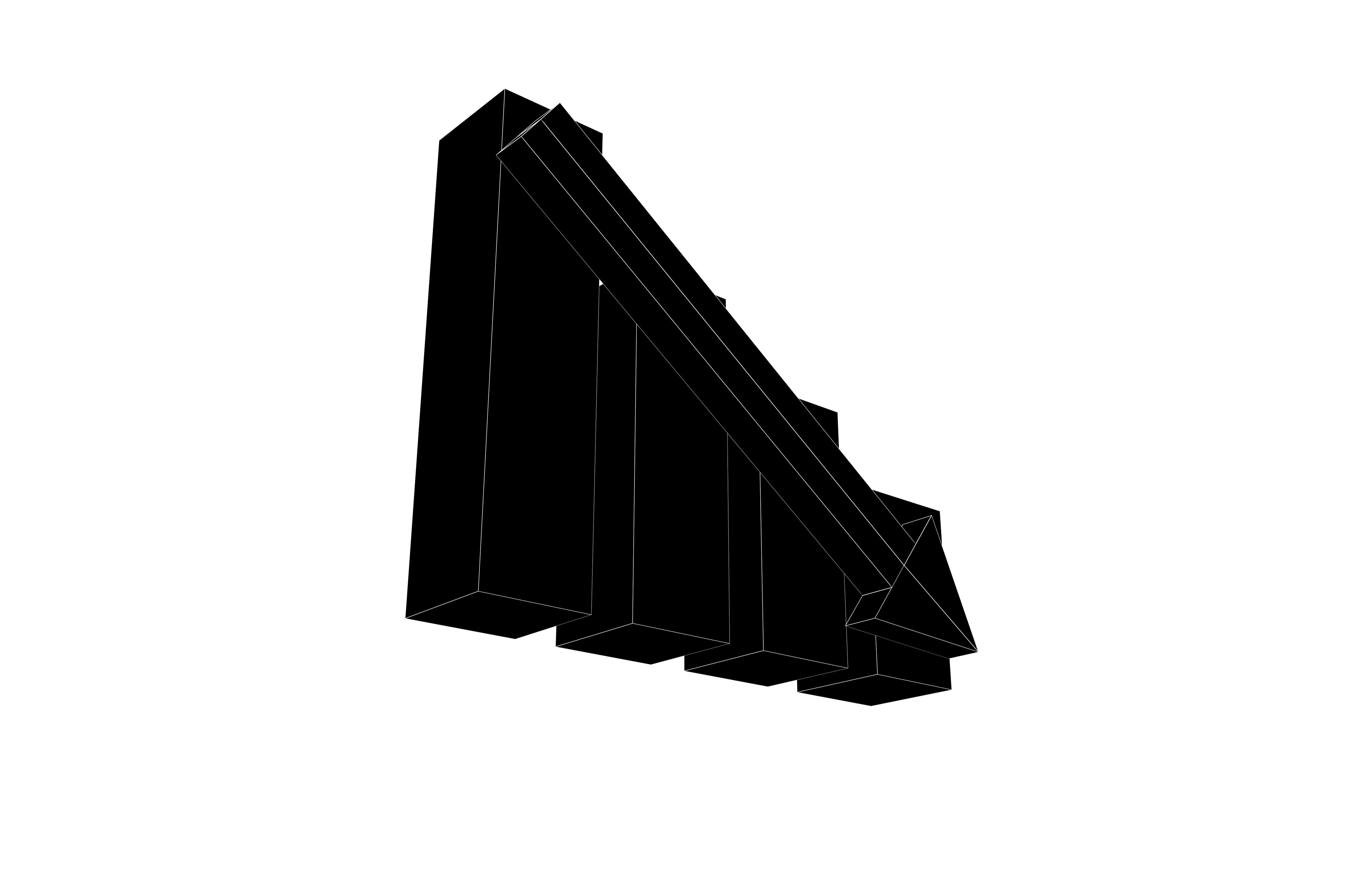 3D model Bar Chart Decrease Icon v1 001 VR / AR / low-poly | CGTrader