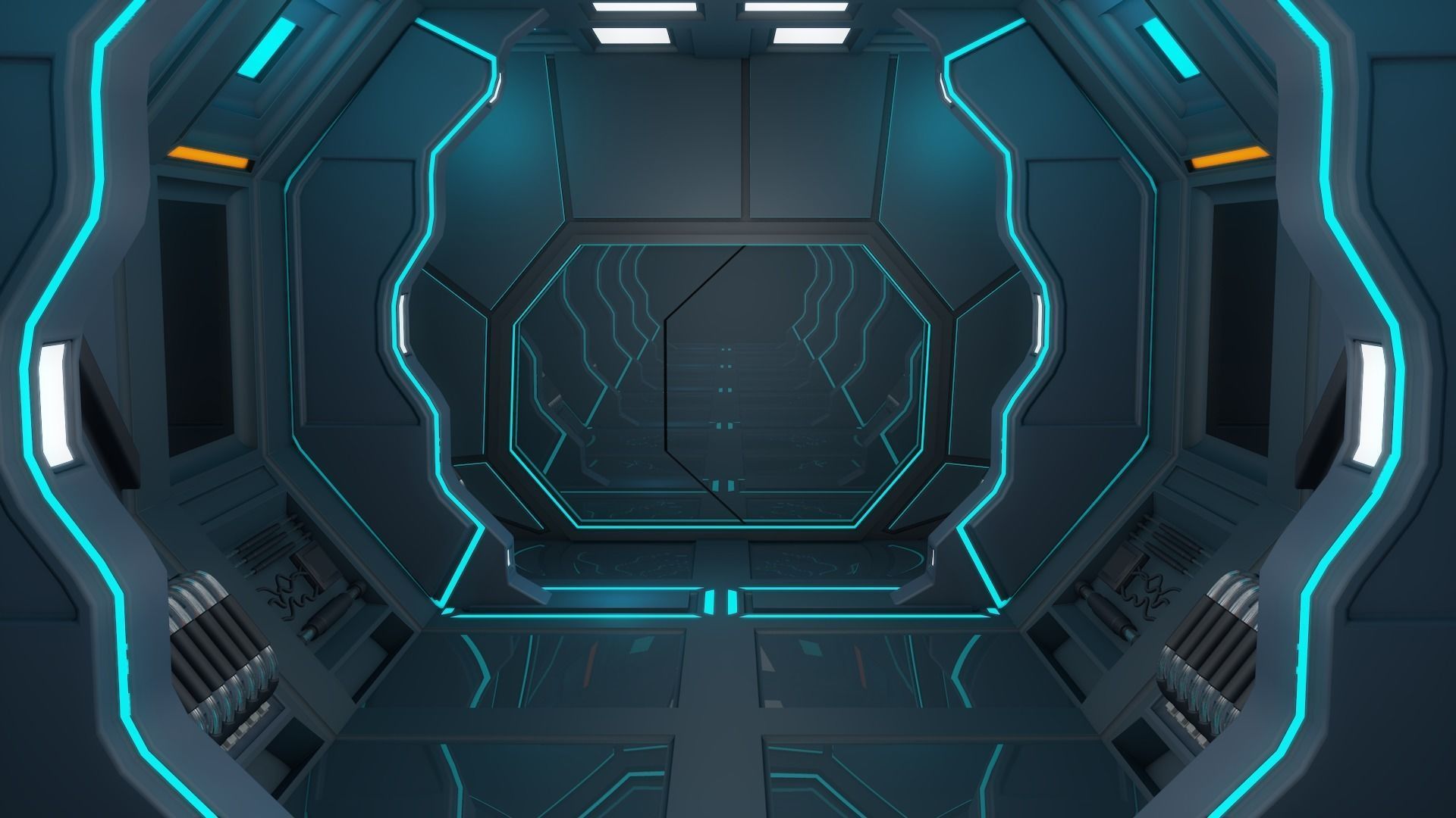 Sci Fi Interior 3D model_5