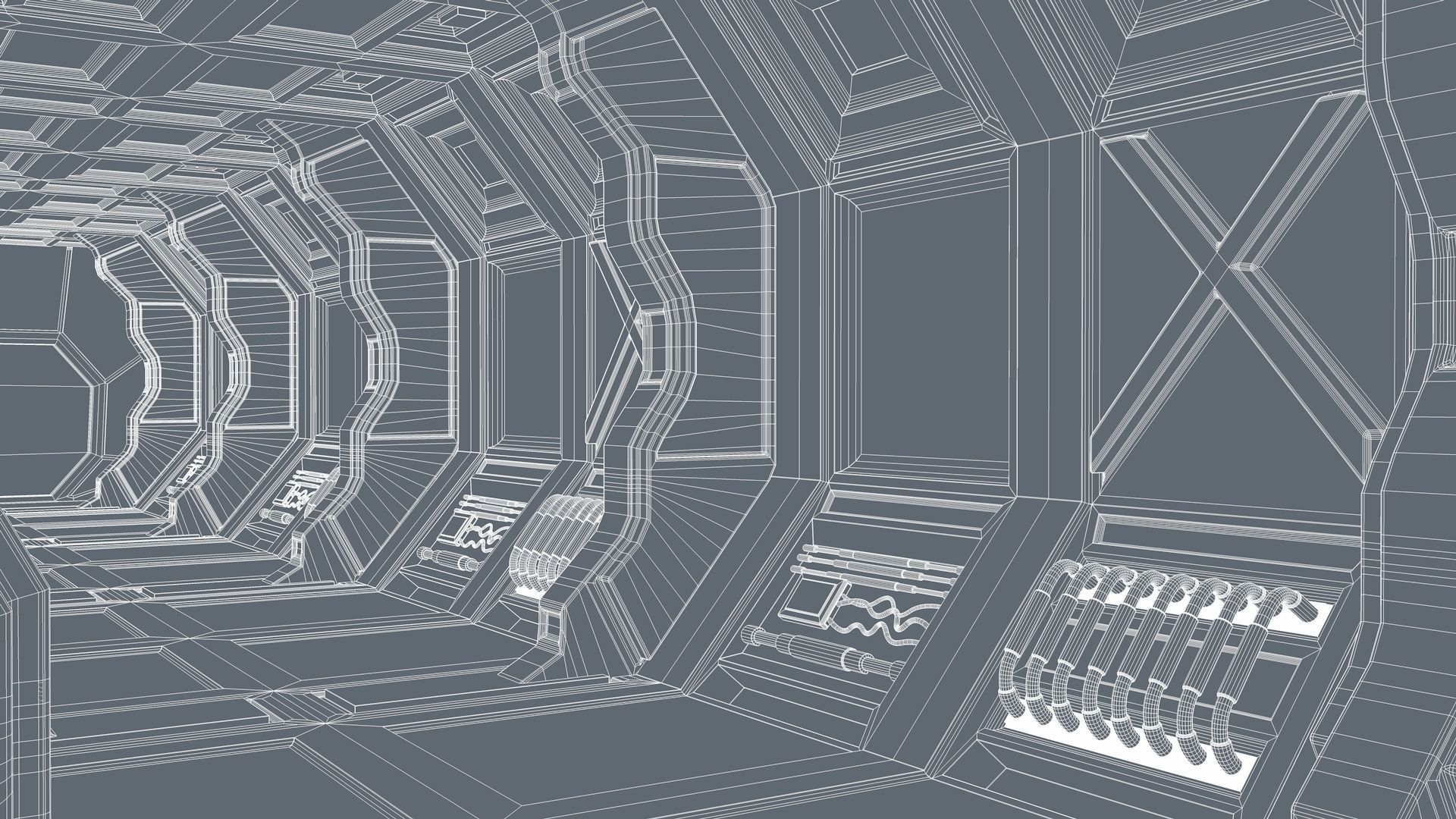 Sci Fi Interior 3D model_13