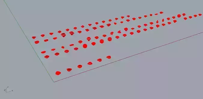 Pietre di taglio differente