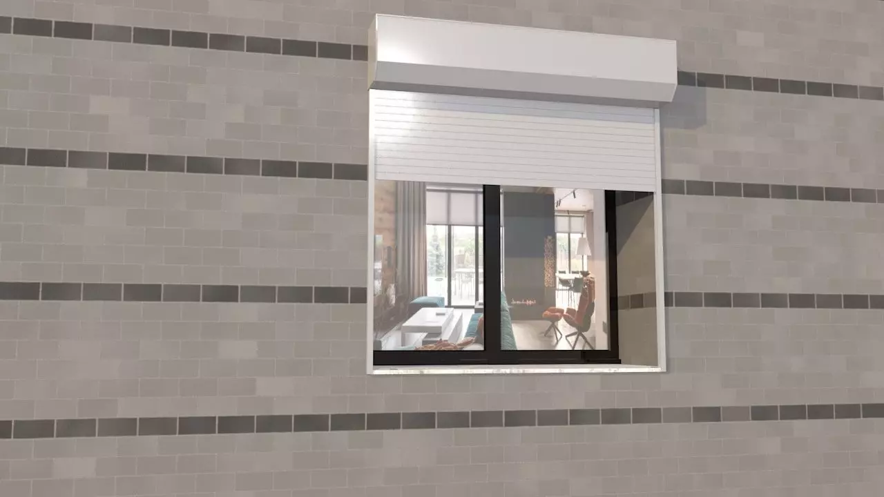 Automatic Shutters Otomatik Panjur Hareketli Free 3D model