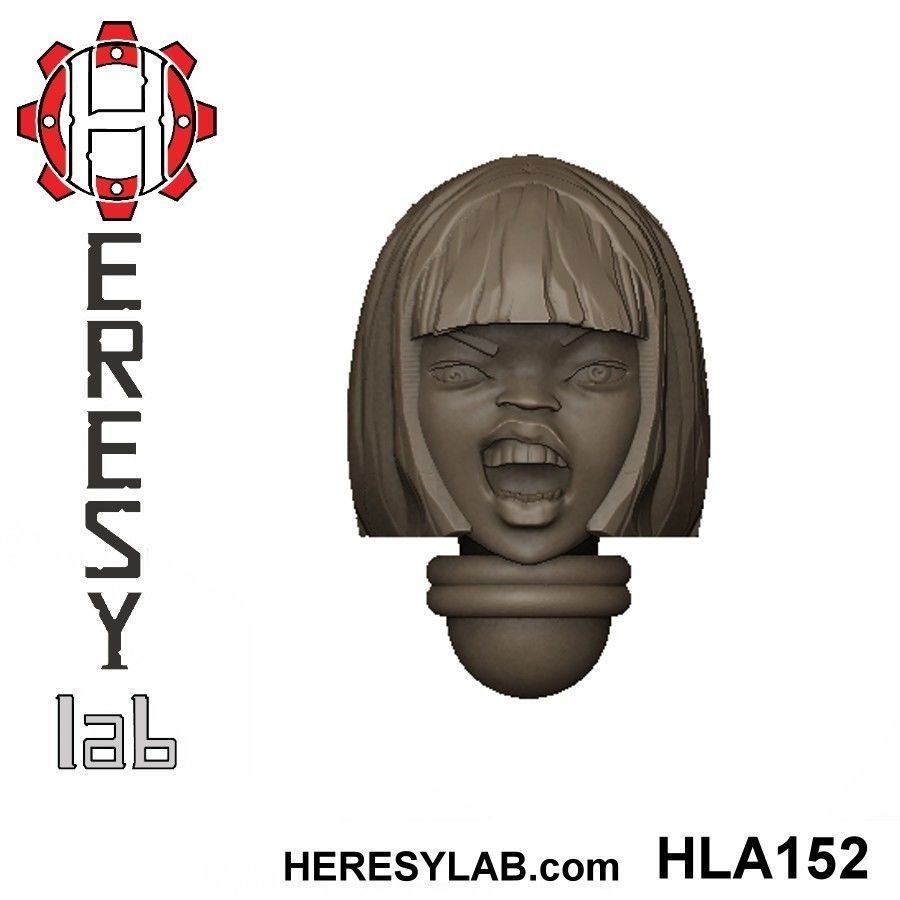 Heresylab - Female Sci-Fi heads for conversions SET 13 of 21 3D print model_5