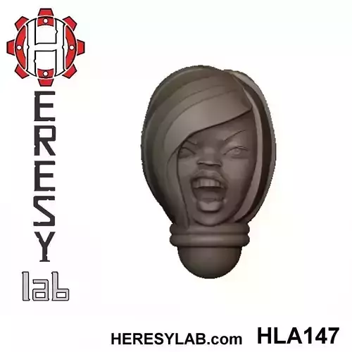 Heresylab - Female Sci-Fi heads for conversions SET 13 of 21