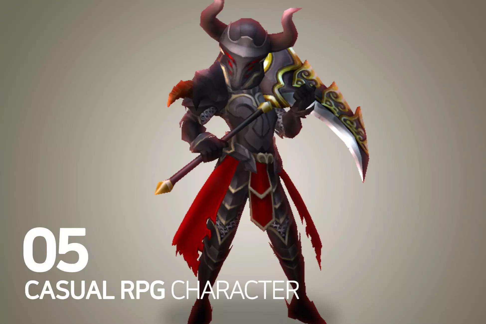 Casual RPG Character - 5 Baem Low-poly 3D model