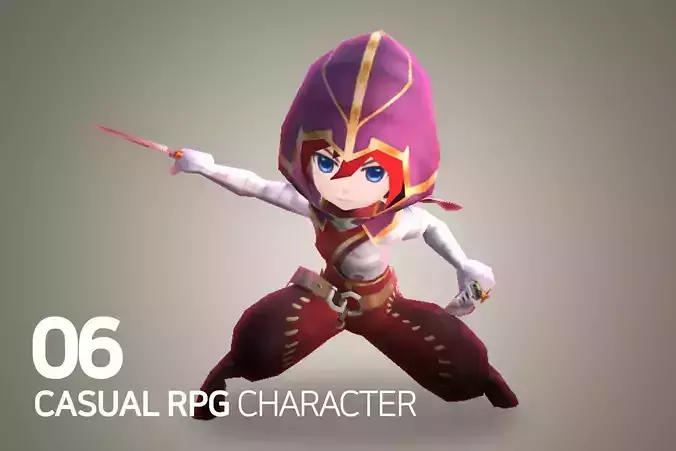 Casual RPG Character - 6 Bardo