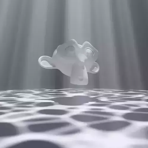 Caustics in blender 3D model
