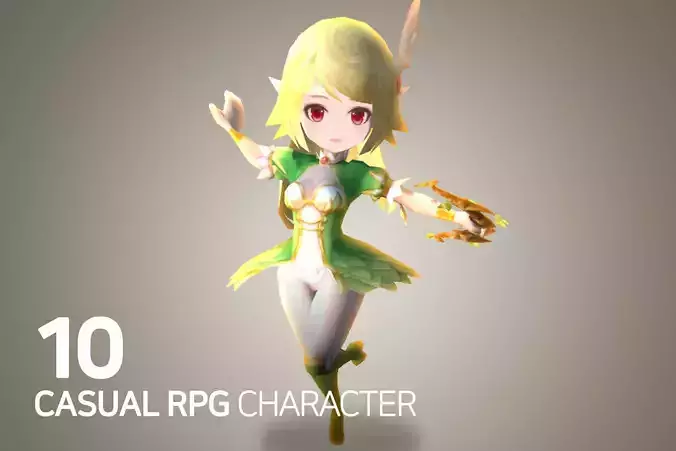 Casual RPG Character - 10 Gaysha