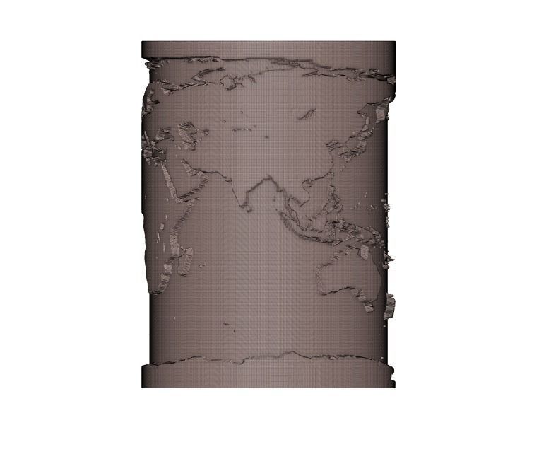 Worldmap moodlight 3D print model_4