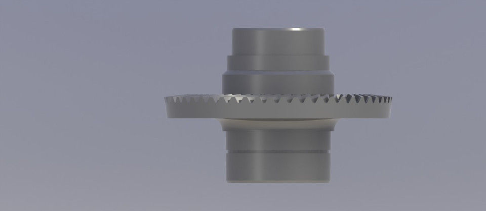 Spiral Bevel Gear Free 3D model_2