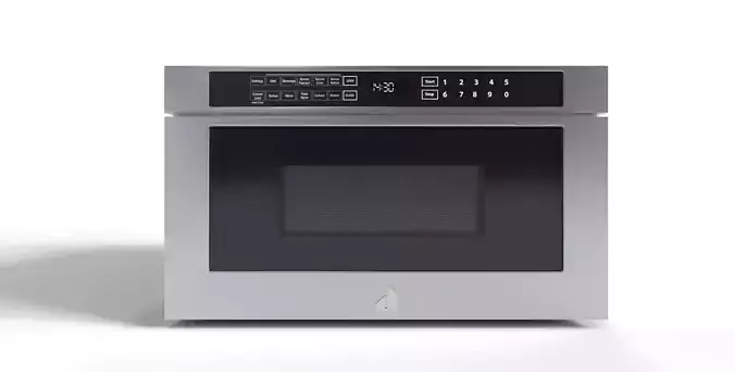 Jenn Air 24 Inch Under Counter Microwave Oven with Drawer Design 3D model