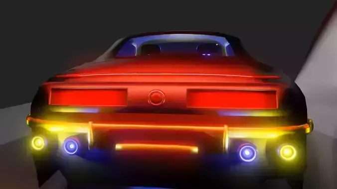 Car antique 3D model