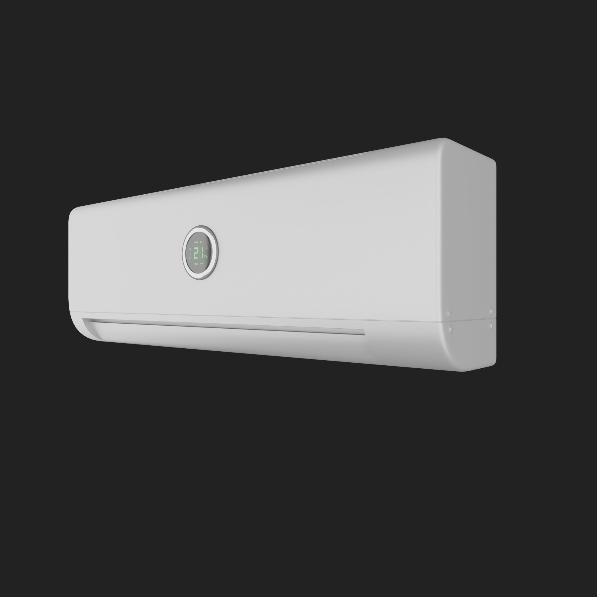 Wall Air Conditioner 9 3D model_4