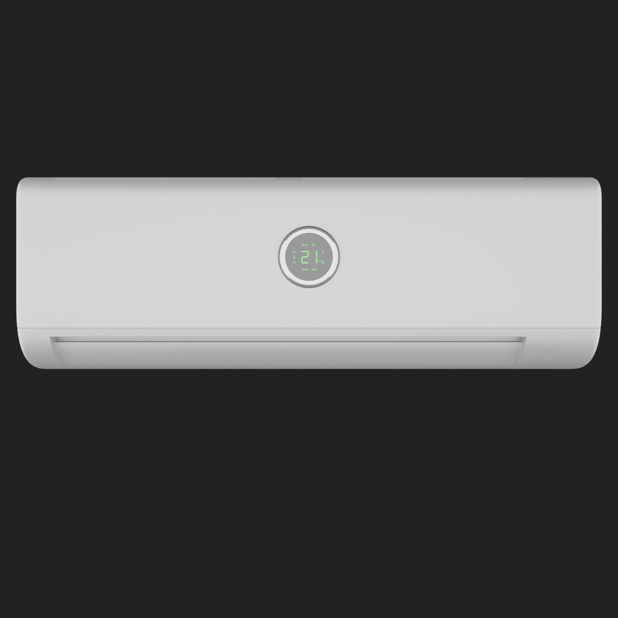 Wall Air Conditioner 9 3D model_2