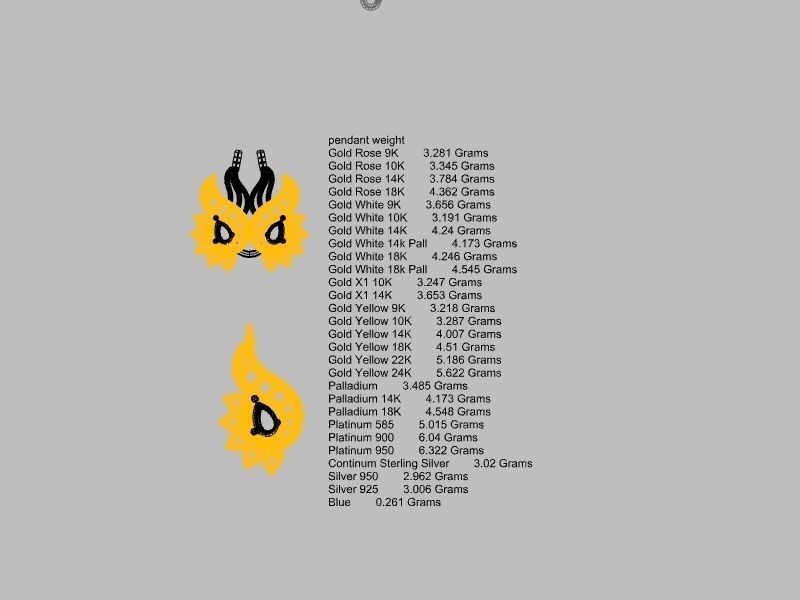 Diamond peacock necklace stl verified 3D print model_16