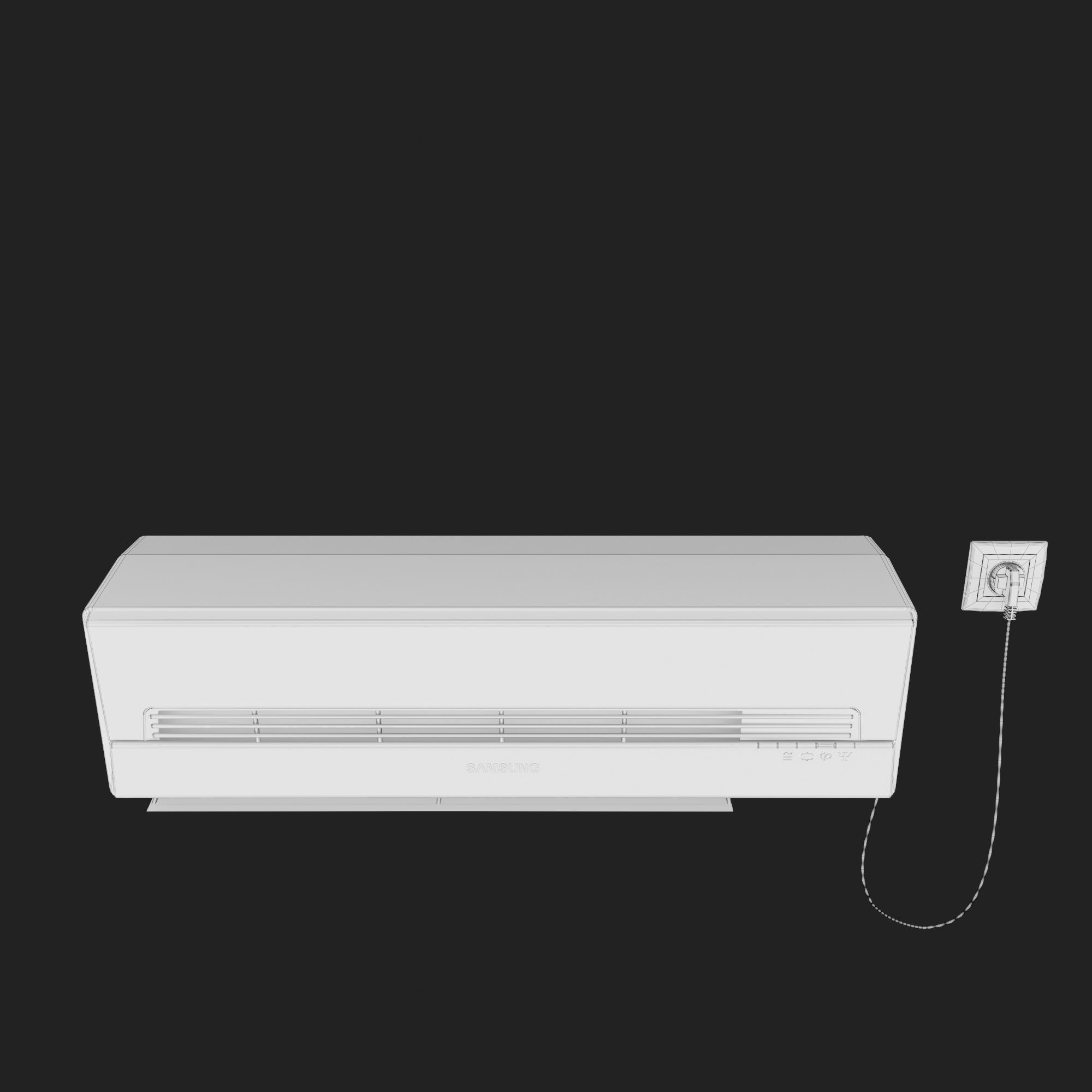 Wall Air Conditioner 11 3D model_7