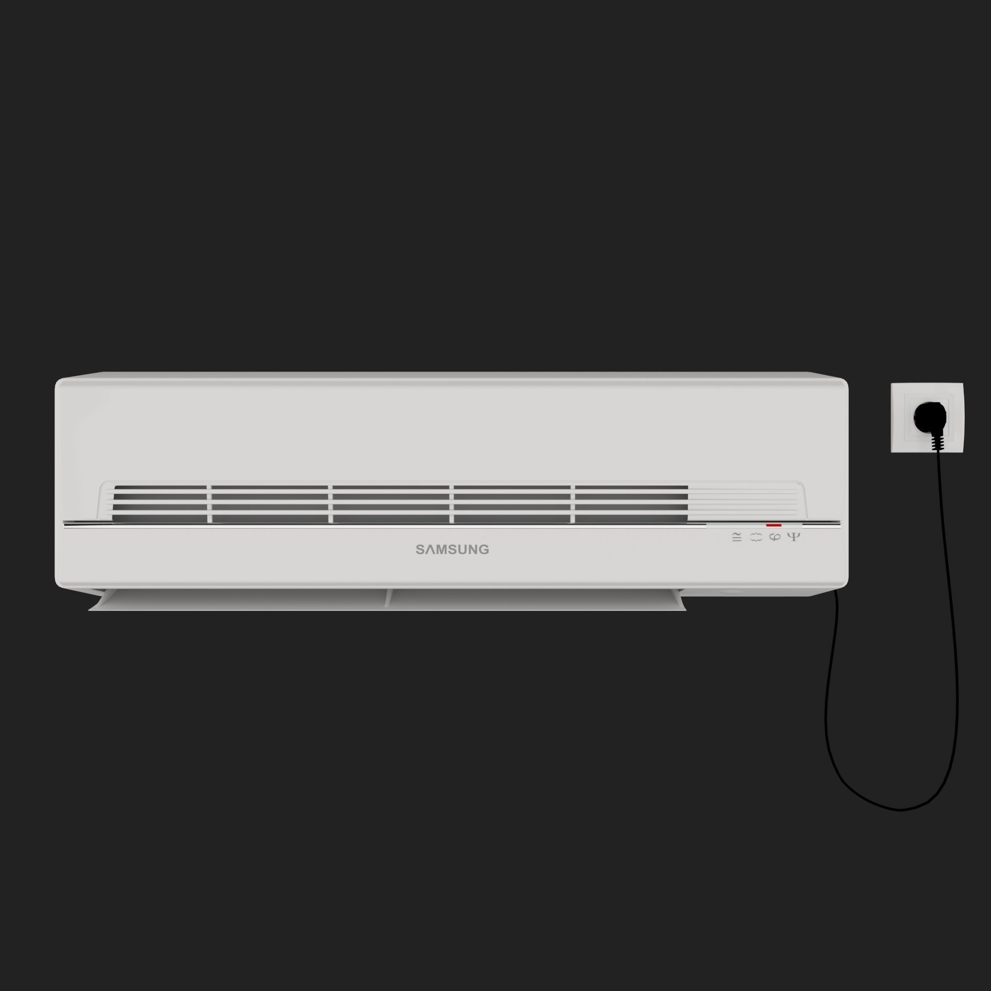 Wall Air Conditioner 11 3D model_2