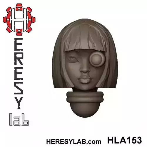 Heresylab - Female Sci-Fi heads for conversions SET 14 of 21