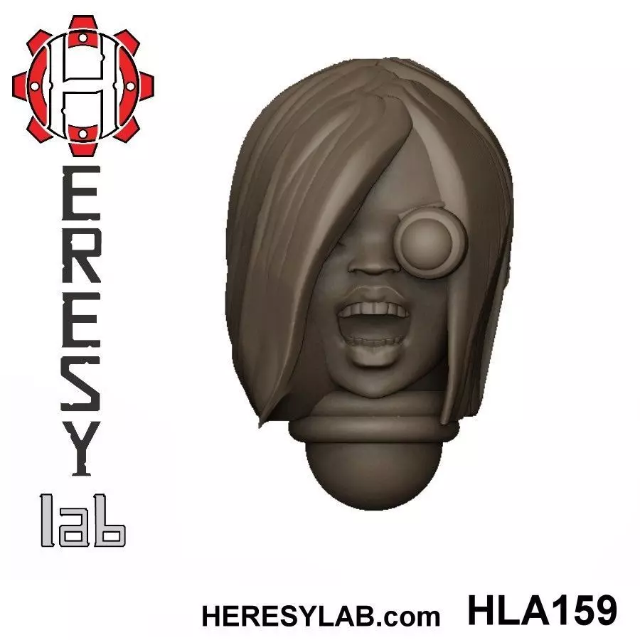 Heresylab - Female Sci-Fi heads for conversions SET 15 of 21 3D print model_0