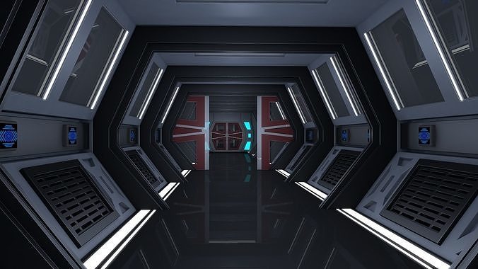 Sci Fi Corridor 3D model