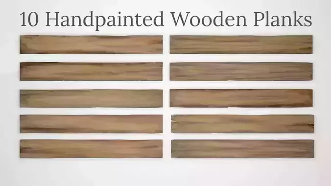 Handpainted Wooden Planks