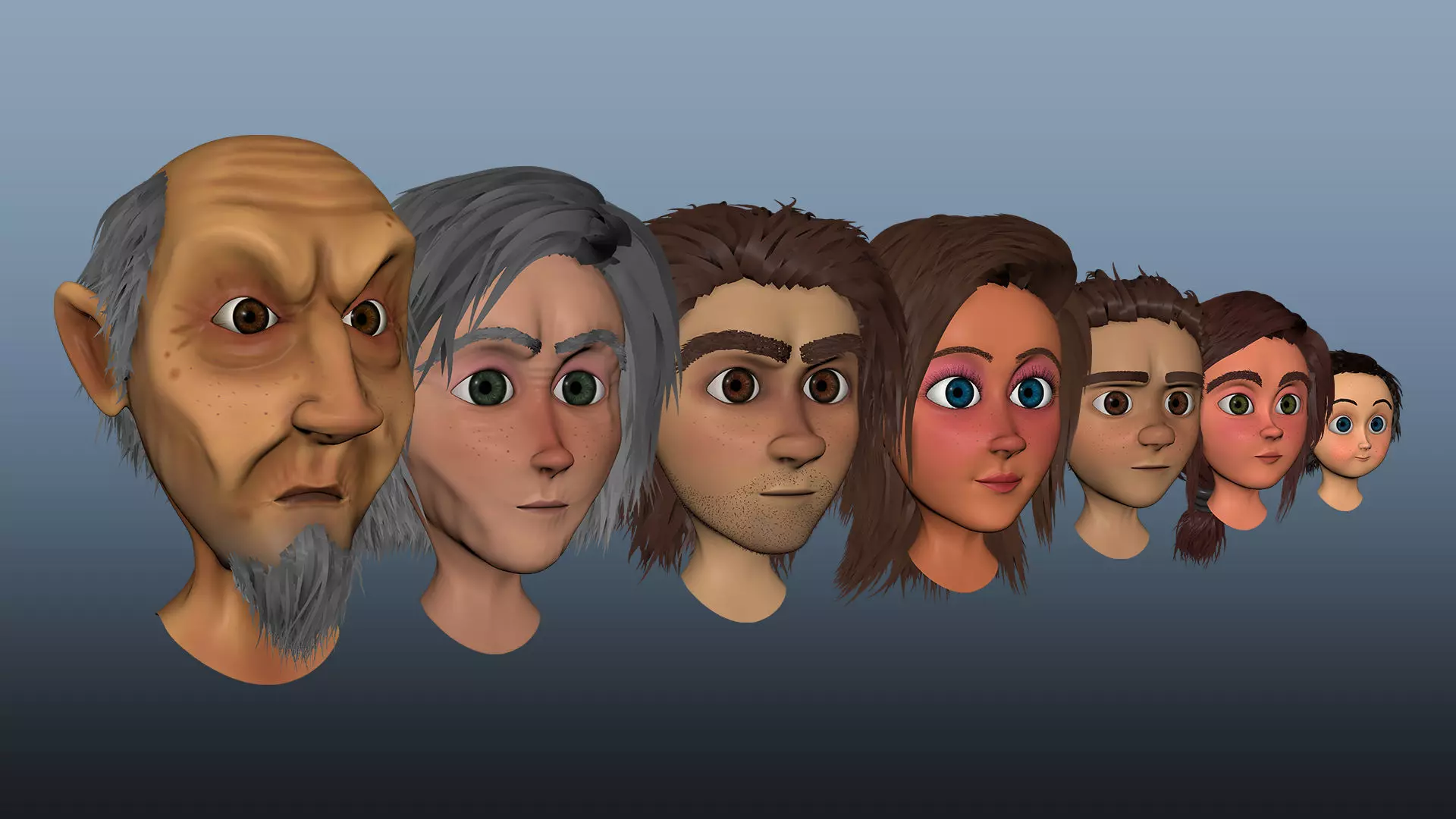 3D Characters Pack 3D model_0