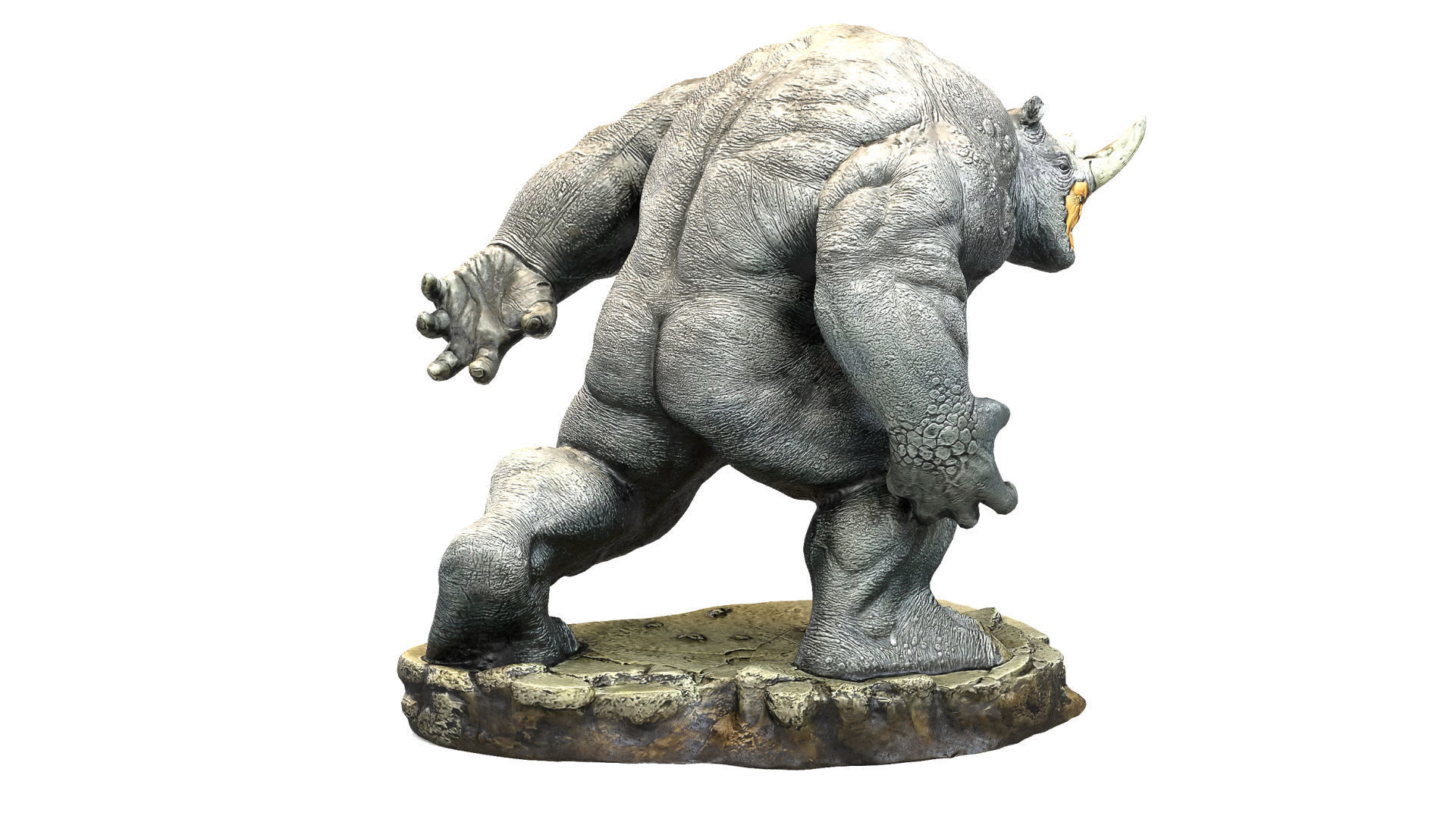 Rhino 3D print model lord of rings statue 3D print model_5
