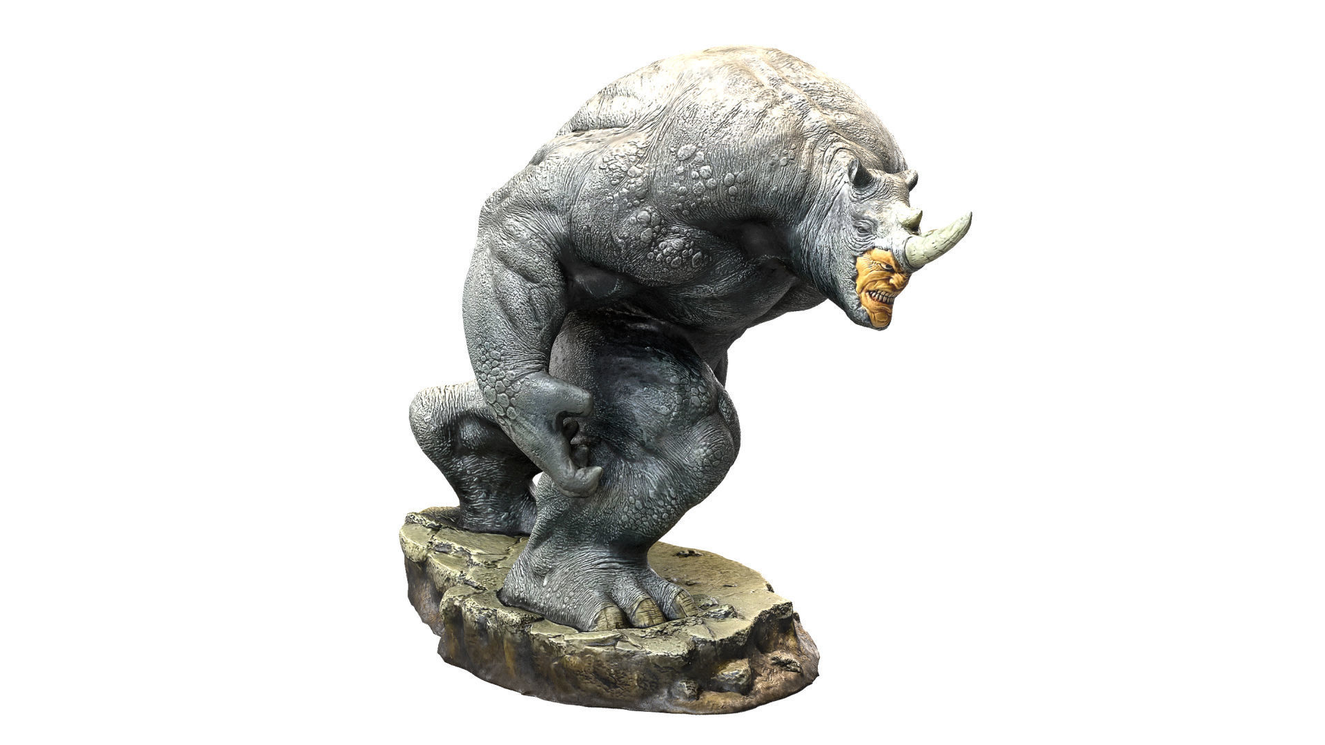 Rhino 3D print model lord of rings statue 3D print model_12